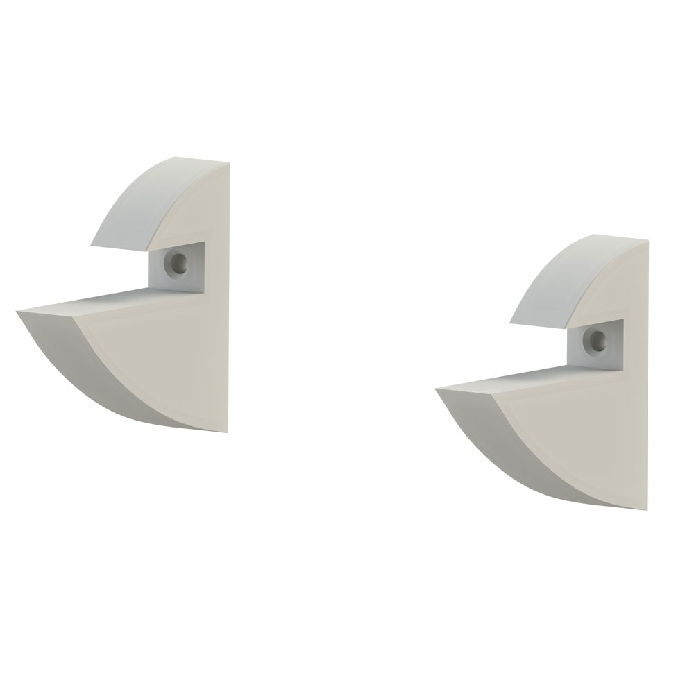 Prateleira em MDP com Suporte Clip Multivisão Branca 25x60cm