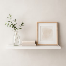 Prateleira em MDP Multivisão Branca 30x100x1,5cm