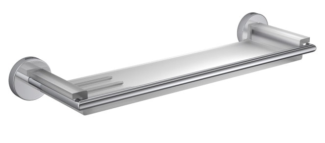 Prateleira Para Banheiro Em Resina Deca Disco Cromado - 2030.C.DSC