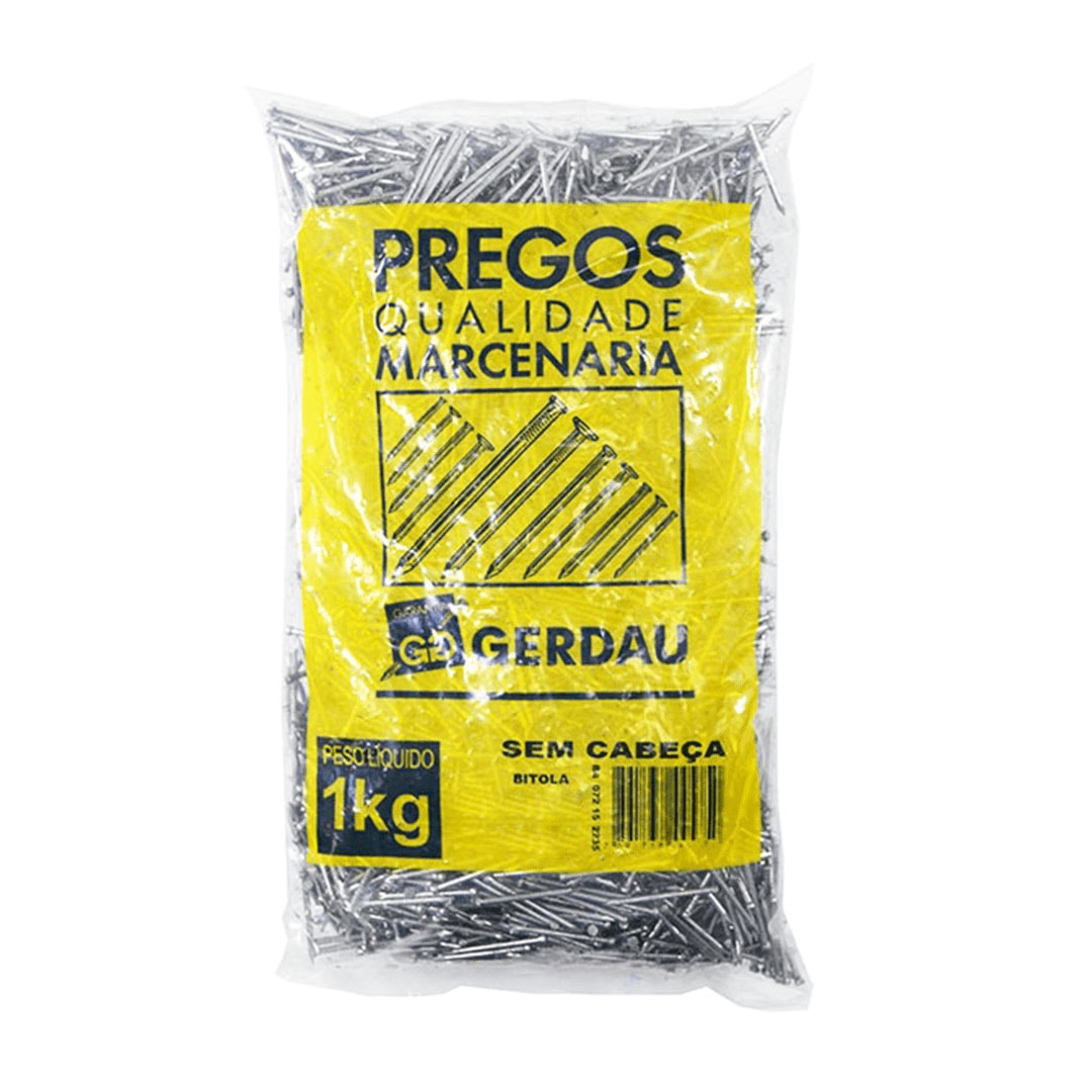 Prego 12x12 sem Cabeça 1 Kg
