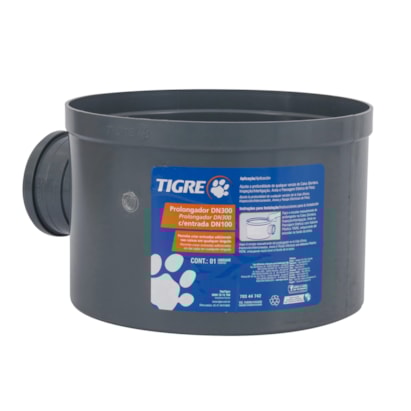 Prolongador de PVC para Caixa Multiuso DN300 com Entrada DN100 Tigre