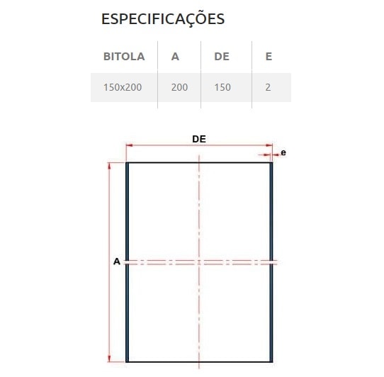 Prolongador PVC para Caixa Sifonada Tigre 150x200mm - 27308201