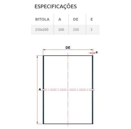 Prolongador PVC para Caixa Sifonada Tigre 250x200mm - 27309003