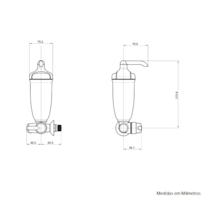 Purificador de Água Lorenzetti Acqua Bella Parede Cromado - 7411814