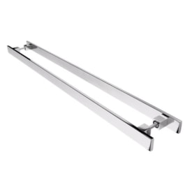 Puxador Inox Kromus Alfa-Q Barra Chata Par 120cm Polido - 61200