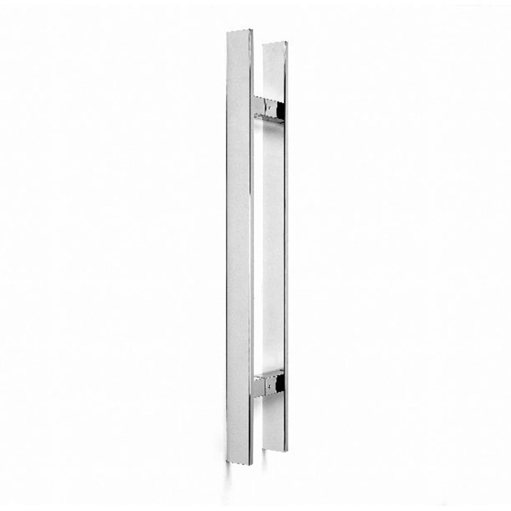 Puxador Inox Kromus Alfa-Q Barra Chata Par 120cm Polido - 61200