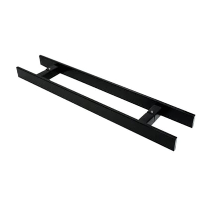 Puxador Inox Kromus Nilo Barra Chata Par 80cm Preto - 74804