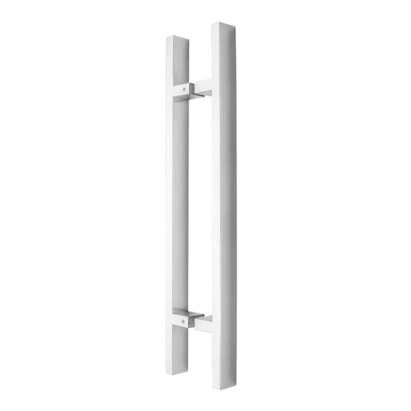 Puxador Inox Kromus Nilo-H Barra Chata Par 60cm Polido - 60613