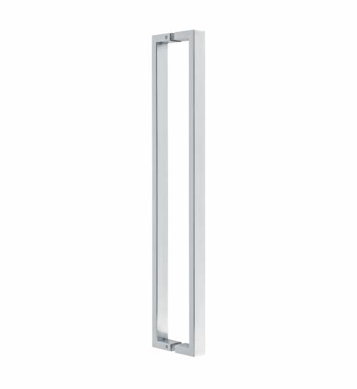 Puxador Inox Kromus Omega Barra Chata Par 30cm Polido - 95300