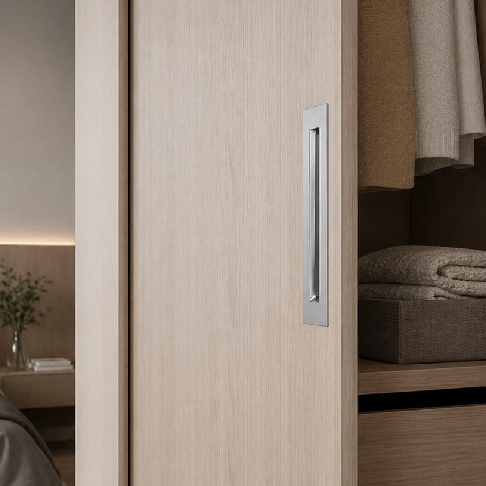 Puxador Pado Concha Cavidade Quadrada 150mm Inox Polido - 59122907