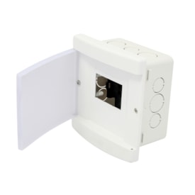 Quadro de Distribuição de Embutir Tigre para 3/4 Disjuntores Porta Transparente - 33047029