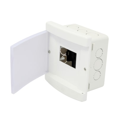 Quadro de Distribuição de Embutir Tigre para 3/4 Disjuntores Porta Transparente - 33047029