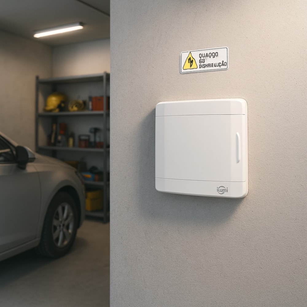 Quadro Distribuição de Embutir Ilumi 3/4 Disjuntores Nema/Din - 620664