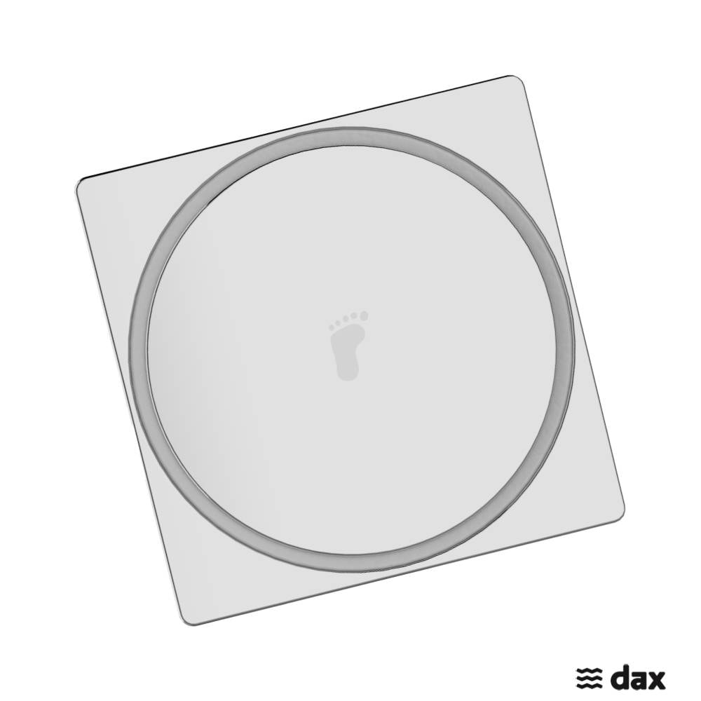 Ralo Click 10x10cm Dax Cromado - DAX-RC-10-CR