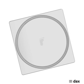 Ralo Click 10x10cm Dax Cromado - DAX-RC-10-CR