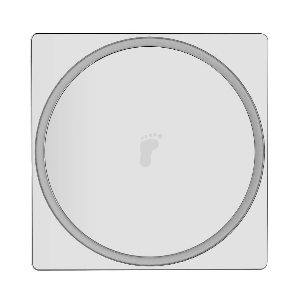 Ralo Click 10x10cm Dax Cromado - DAX-RC-10-CR