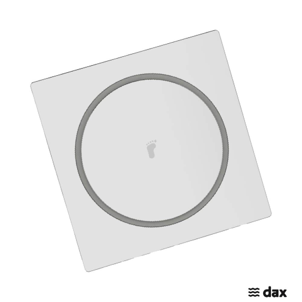 Ralo Click 15x15cm Dax Cromado - DAX-RC-15-CR