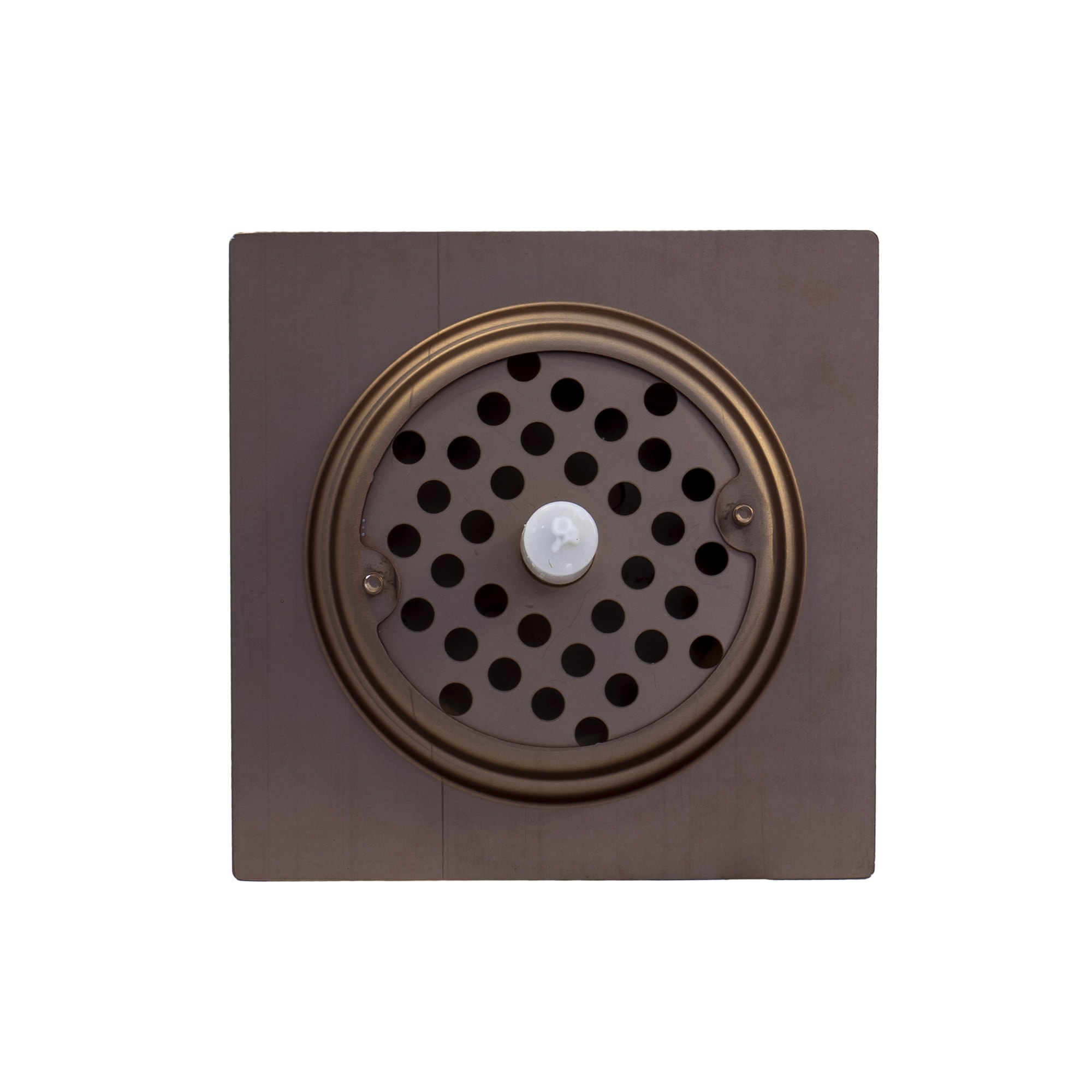 Ralo Click em Aço Inox Kimetais Quadrado 10x10cm Gold Matte - GR000024