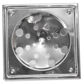 Ralo Inox Baricar Quadrado com Caixilho 15x15cm - 1507