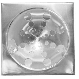 Ralo Inox Baricar Quadrado sem Caixilho 10x10cm - 1502