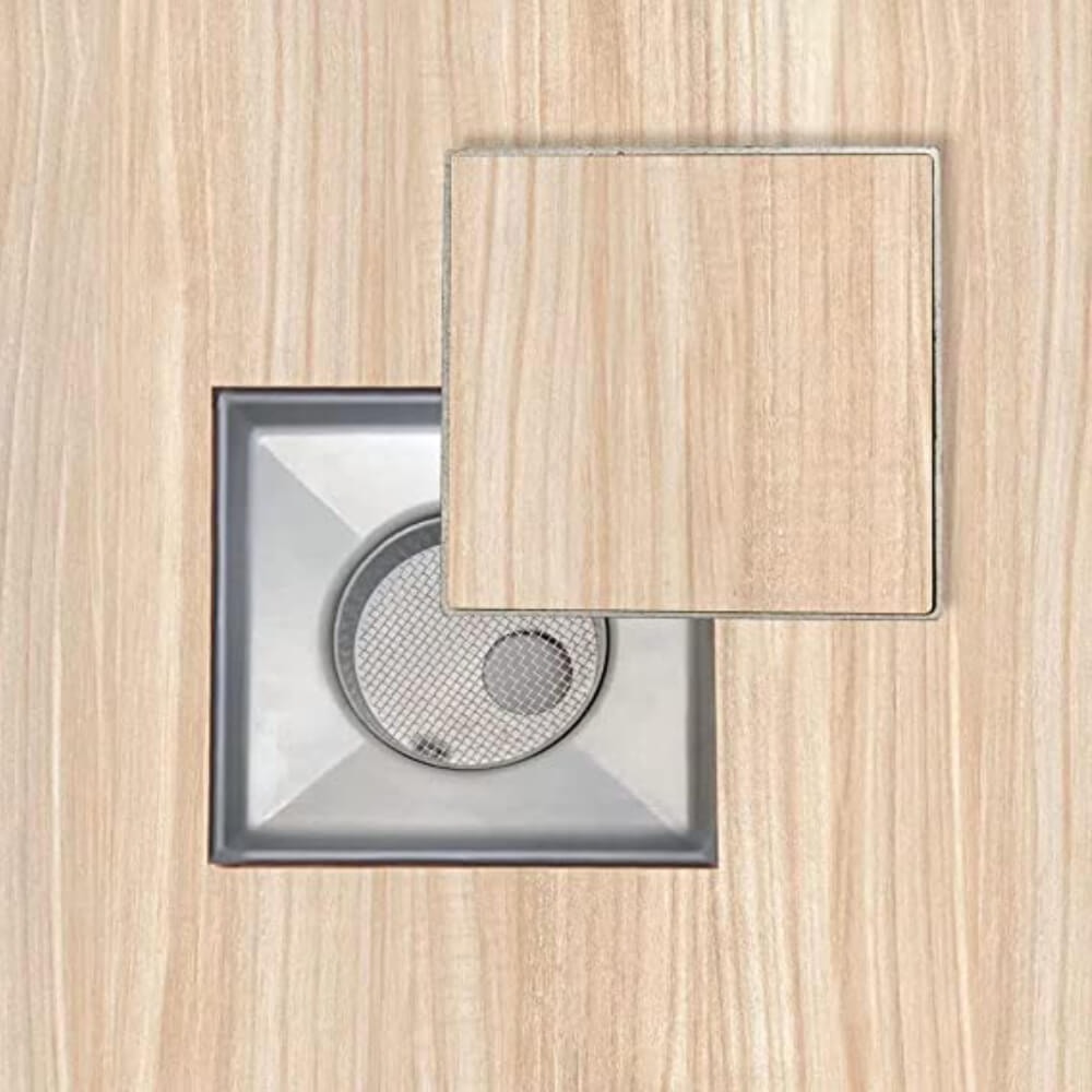 Ralo Invisível Costa Navarro com Tampa Oculta 15x15cm - 2149