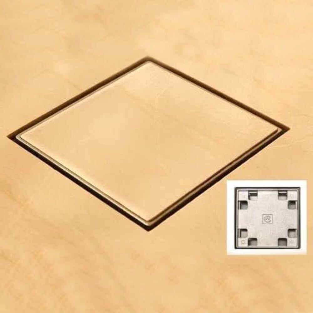 Ralo Invisível Costa Navarro com Tampa Oculta 15x15cm - 2149