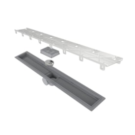 Ralo Linear Elleve com Tampa Oculta Caixa Seca 70cm - RLSTO70