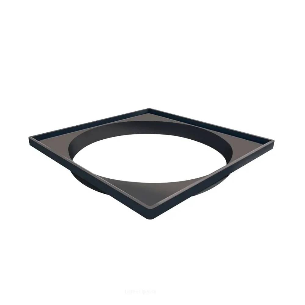 Ralo Linear Novii Grelha Quadrada 15cm Polida com Acessorios - 5206