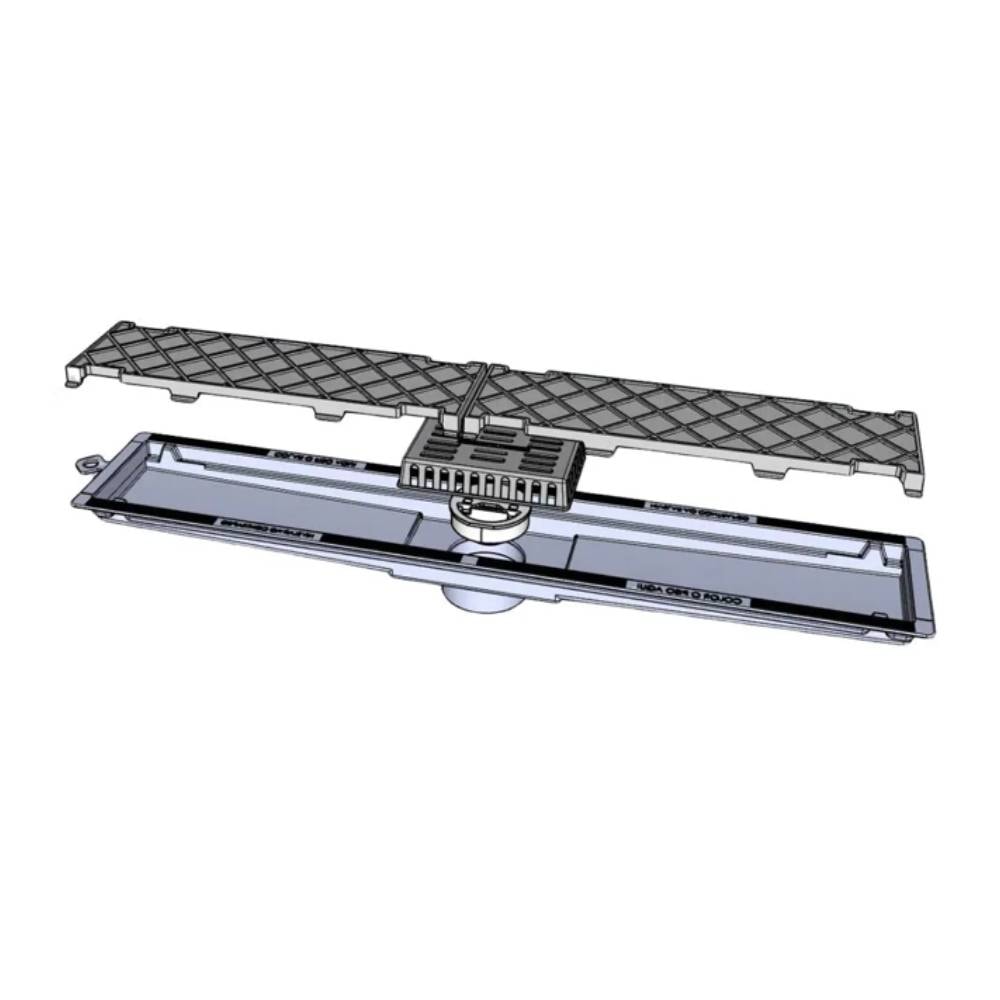 Ralo Linear Novii Pvc Seco 50cm Saida Central Oculto - 8875
