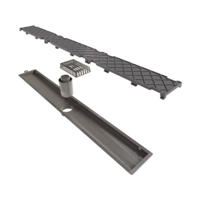 Ralo Linear Novii Pvc Sifonado 75cm Saida Central Oculto - 6087