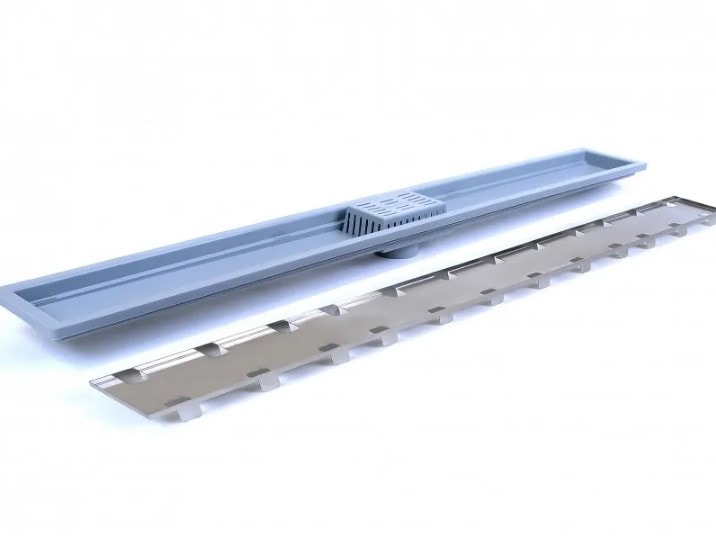 Ralo Linear Royal com Tampa Oculta Saida Baixo 90cm - 132