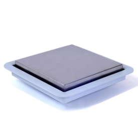 Ralo Linear Square com Tampa Inox 15x15cm - 210