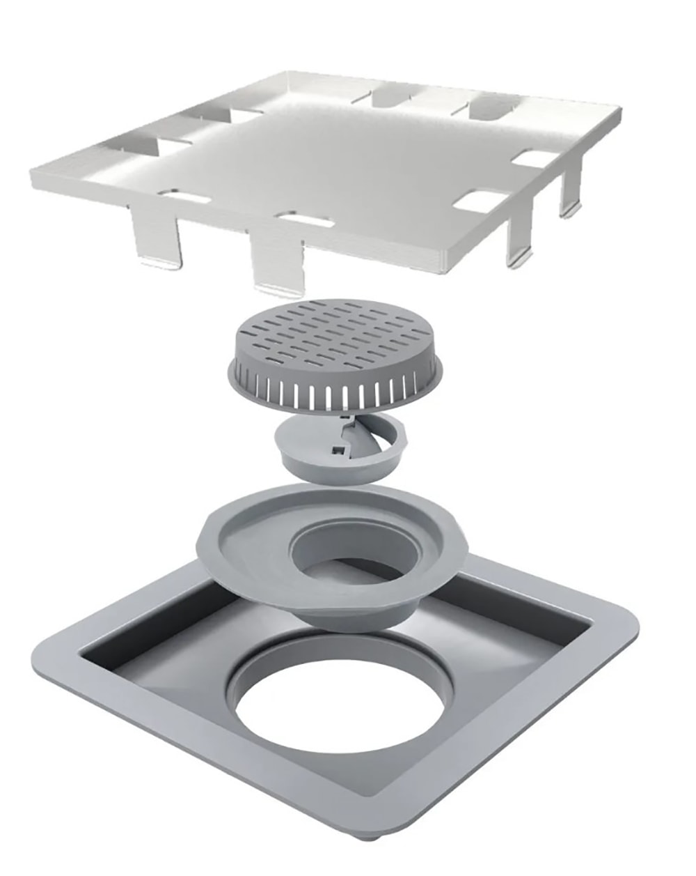 Ralo Linear Square com Tampa Oculta 15x15cm - RSQPQ