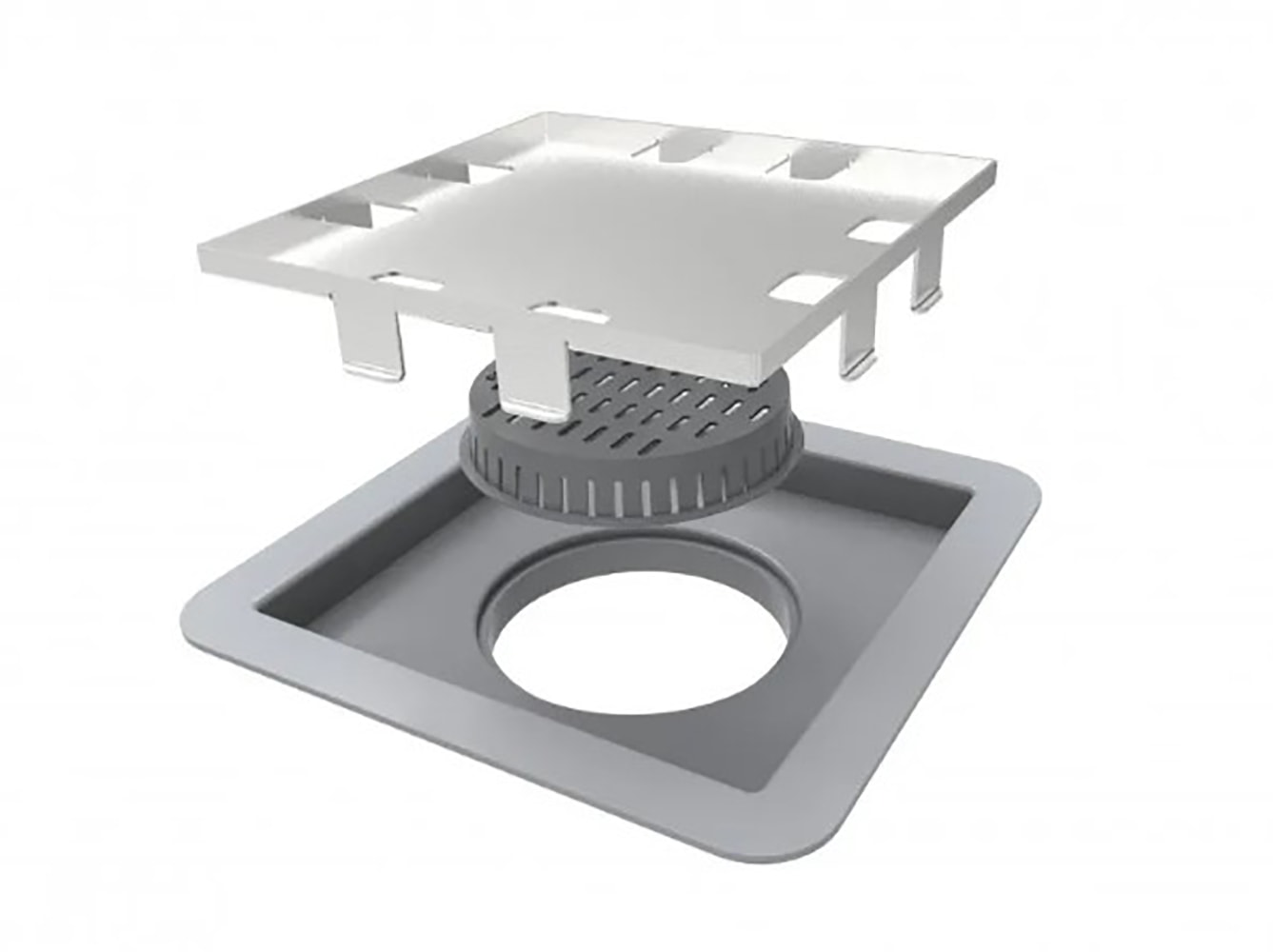 Ralo Linear Square com Tampa Oculta 15x15cm - RSQPQ