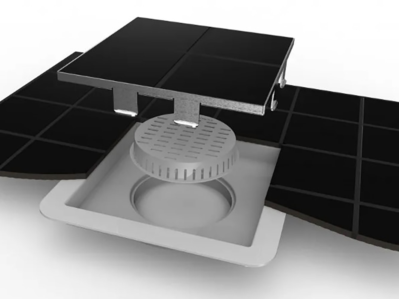 Ralo Linear Square com Tampa Oculta 15x15cm - RSQPQ