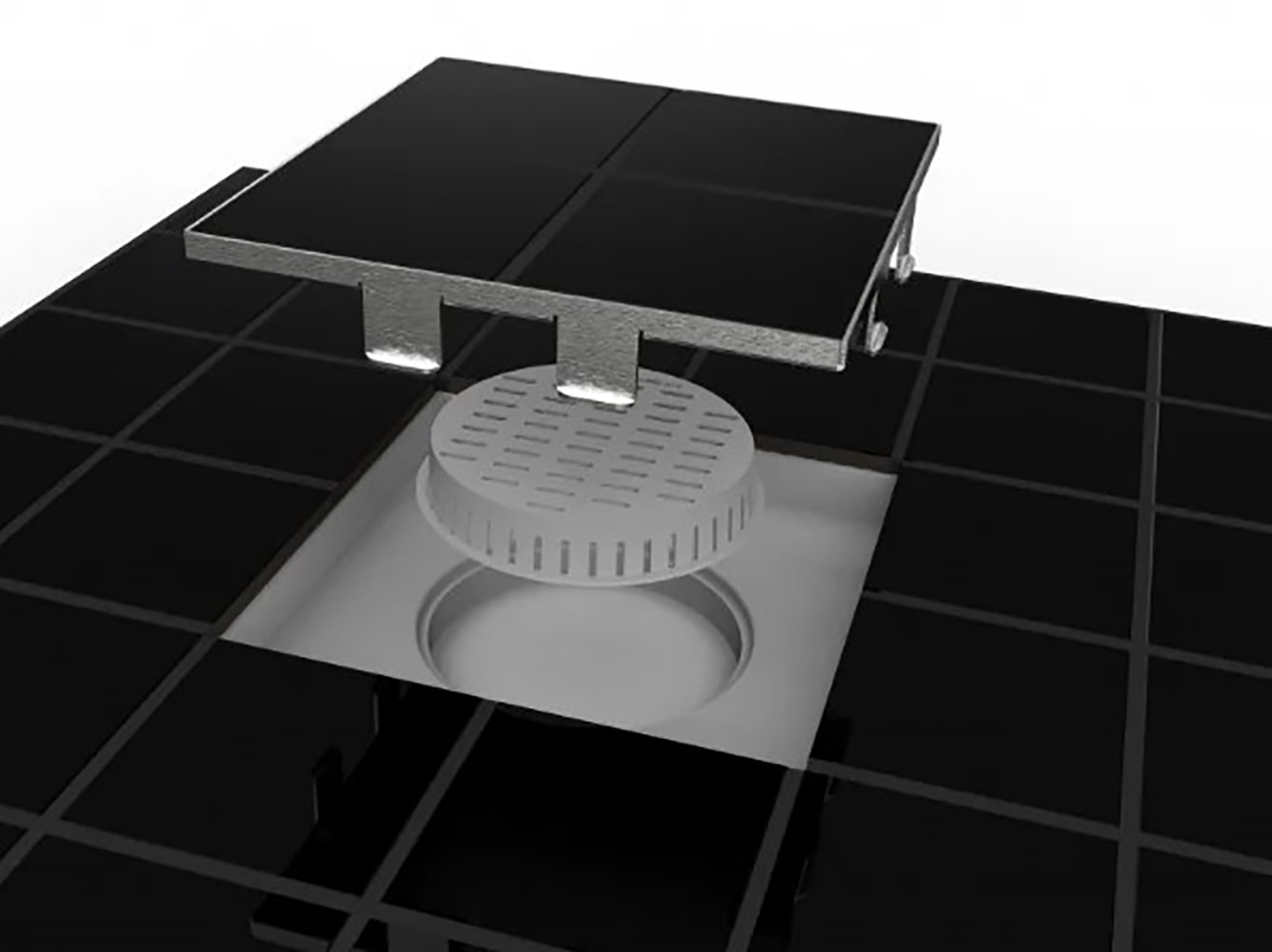 Ralo Linear Square com Tampa Oculta 15x15cm - RSQPQ