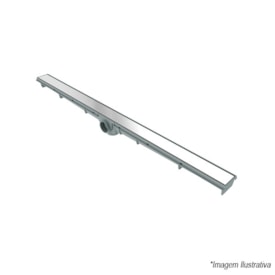 Ralo Linear Tigre com Tampa Inox Saida Baixo 90cm - 100018901