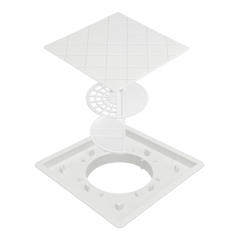 Ralo Oculto MultiCerto 15cm Com Aba Tampa Rasa