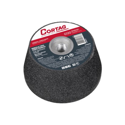 Rebolo Tipo Copo Cônico Cortag G-120 Rosca M14 100x50mm - 61750