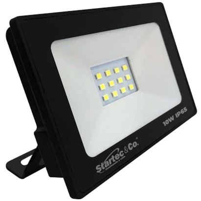 Refletor LED 10W 6500K Preto100400000 - Startec