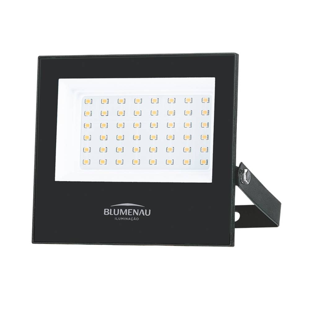 Refletor LED Blumenau Play 50W 3000K Preto - 78503000