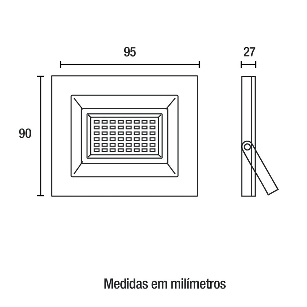 Refletor LED Blumenau Preto 30W 6500K - 78306000