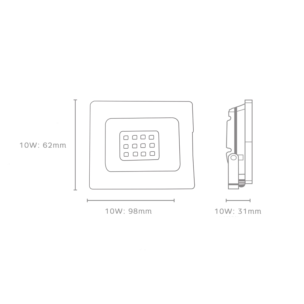 Refletor LED Elgin 10w Verde - 48RPLED10GV0
