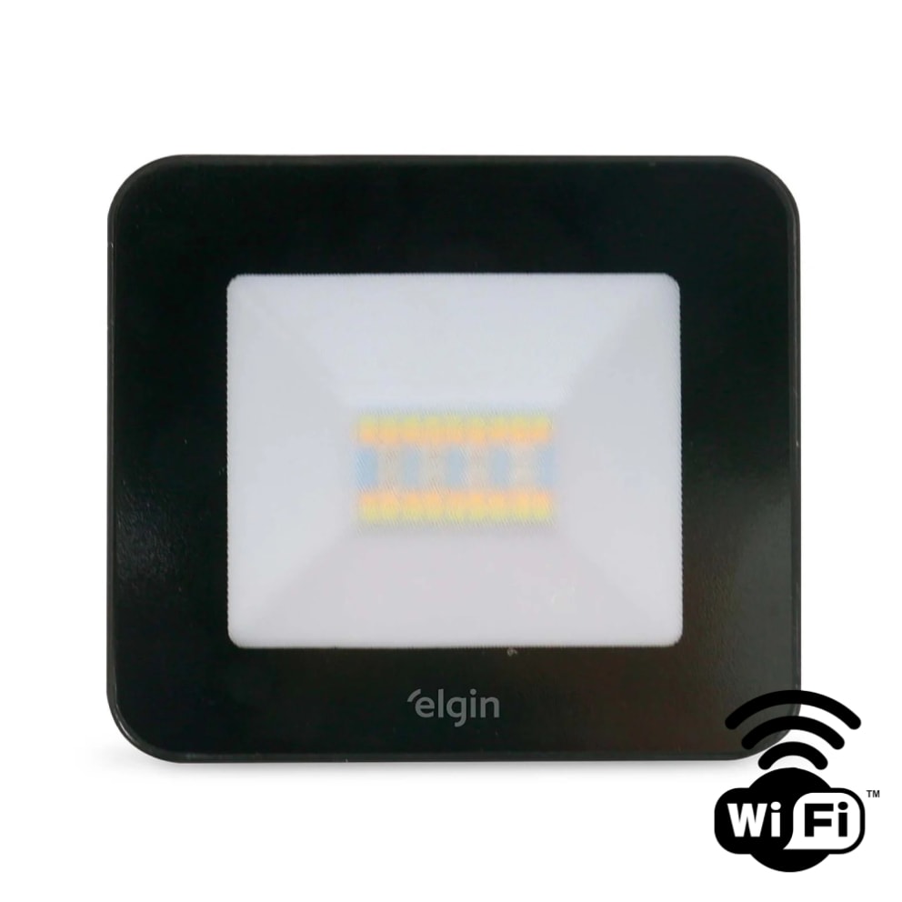 Refletor LED Elgin Inteligente 20W 3000K - 6500K RGB - 48RPLEDWIFI2