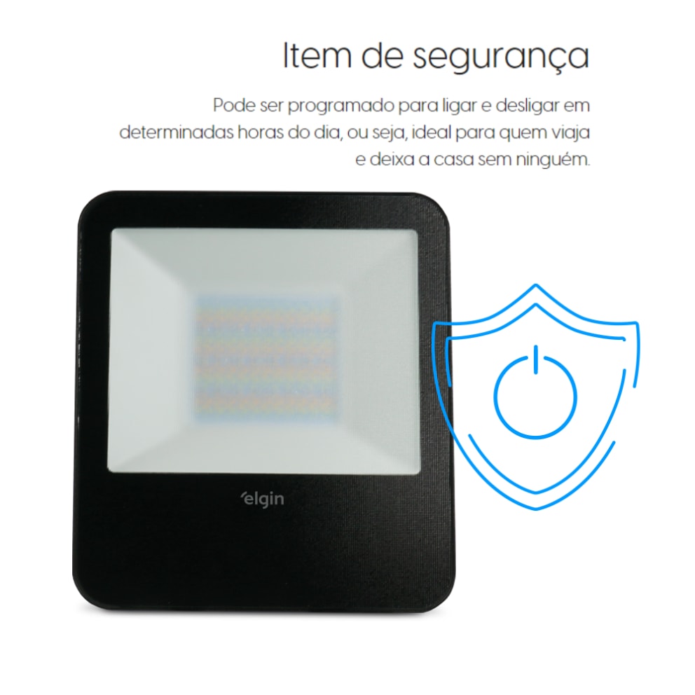 Refletor LED Elgin Inteligente 50W 6500K RGB - 48RPLEDWIFI5