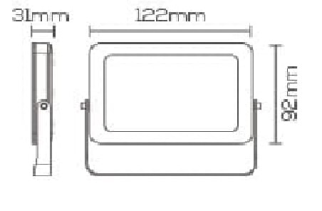 Refletor LED Evoled 10W 2700K Bivolt Branco - LE-3729