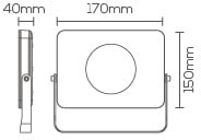 Refletor LED Evoled 20 W 3000K - LE-3710