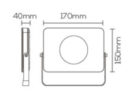 Refletor LED Evoled 20W 2700K Bivolt Branco - LE-3731