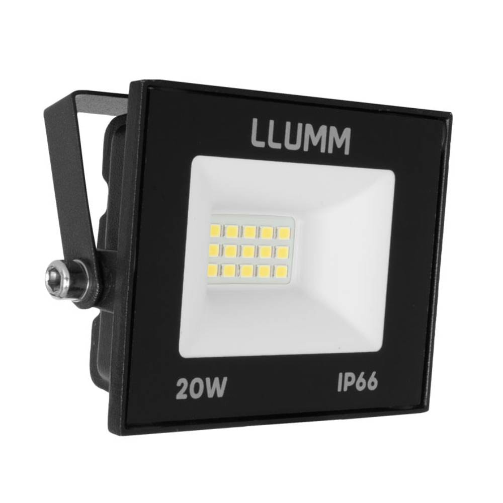 Refletor LED LLUMM Deep Fit 20W 6,500K Preto - LDSMDRFFT20W6R1