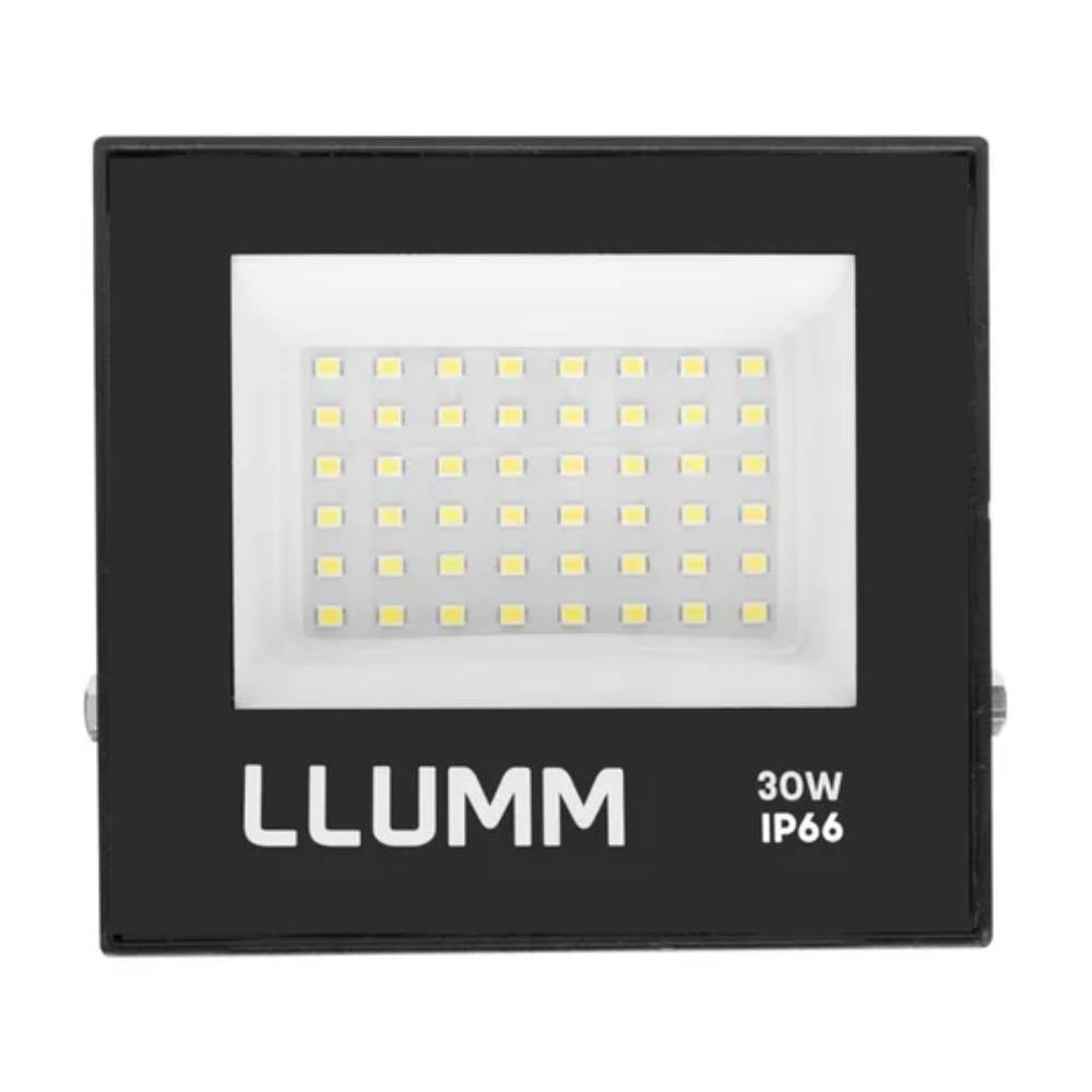 Refletor LED LLUMM Deep Fit 30W 3000K Preto - LDSMDRFFT30W3R1